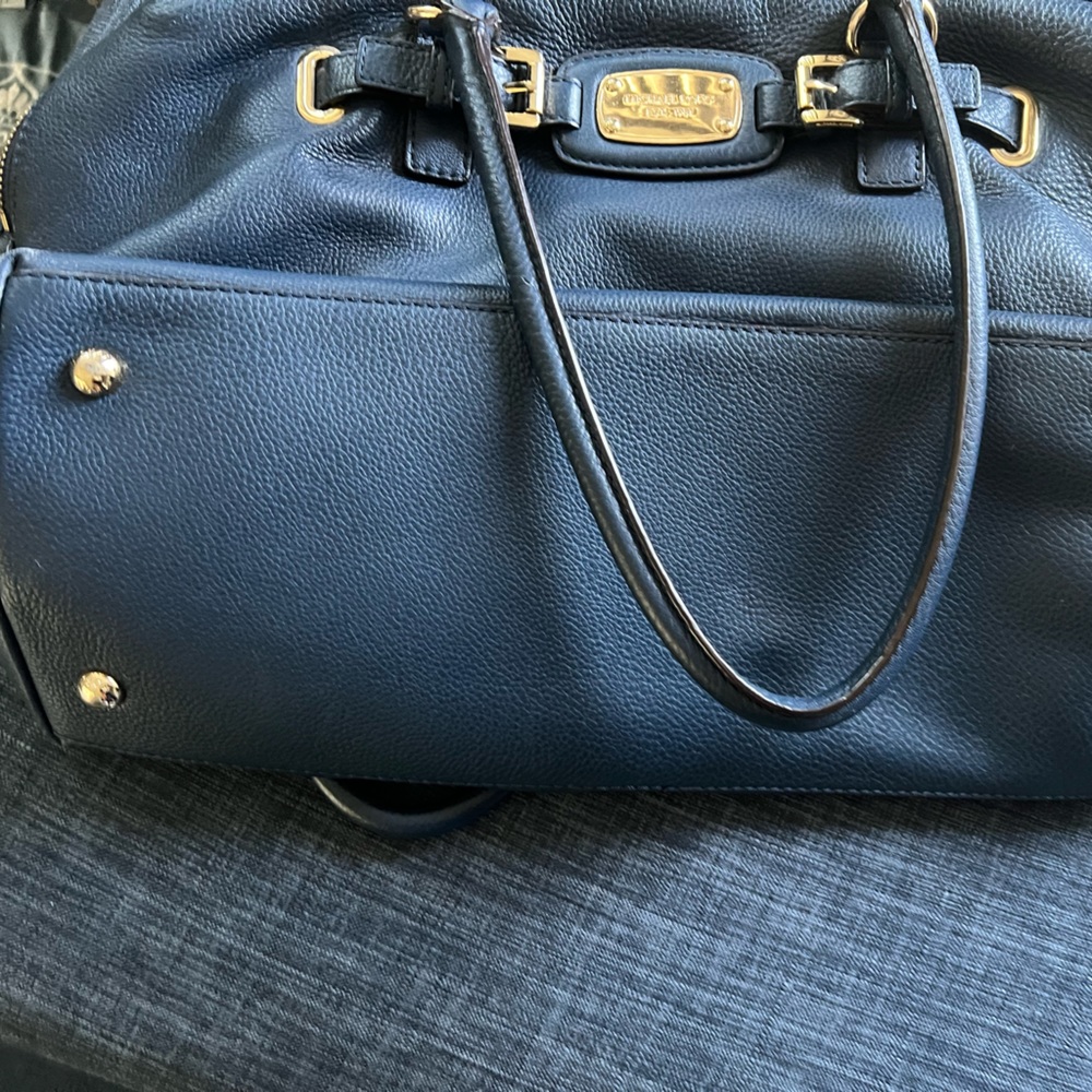 BLUE AUTHENTIC MICHAEL KORS LARGE BAG PURSE